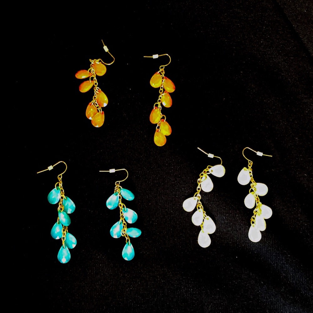 Crystal earrings (3 set)